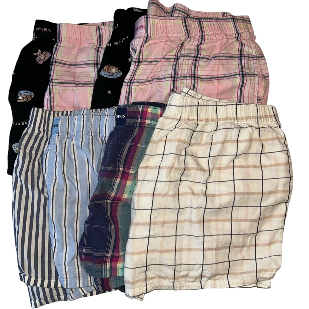 Joyspun Multi Color Multi Pattern Woven Pajama Bo… - image 1